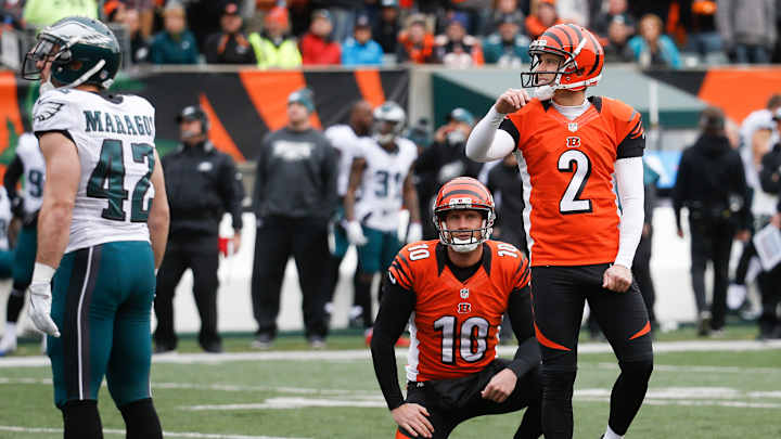 Bengals release kicker Nugent, claim former Steeler Bullock