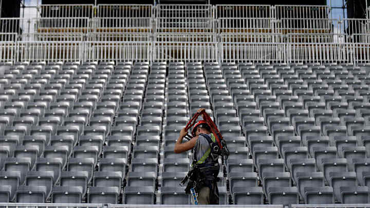 MLB puts finishing touches on Fort Bragg baseball field