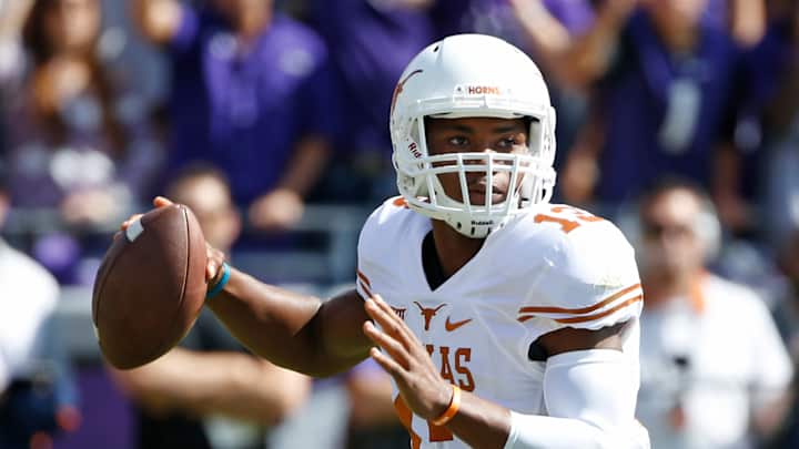 Once-promising QB now catching passes at Texas