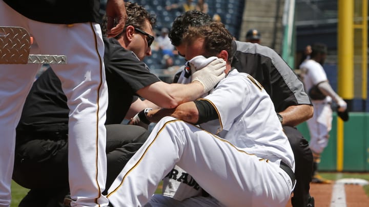Pirates’ Ryan Vogelsong placed on disabled list after taking pitch to face