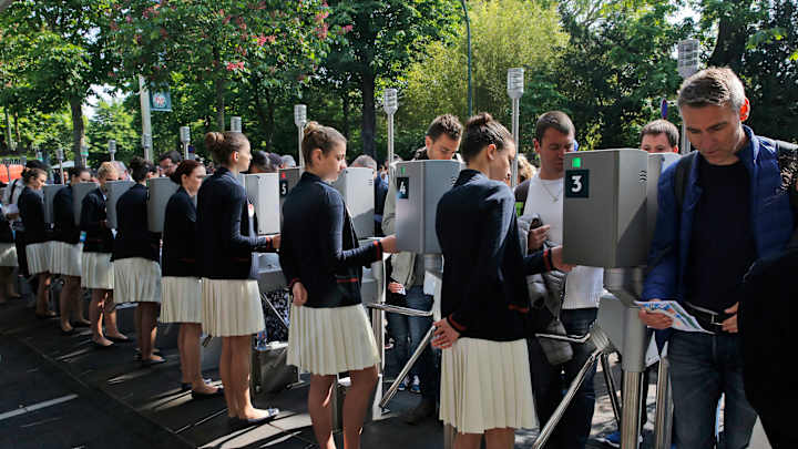 The Latest: Tight security testing patience at French Open