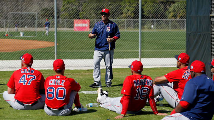 Ruben Amaro Jr. adjusts to new job as Boston's 1B coach