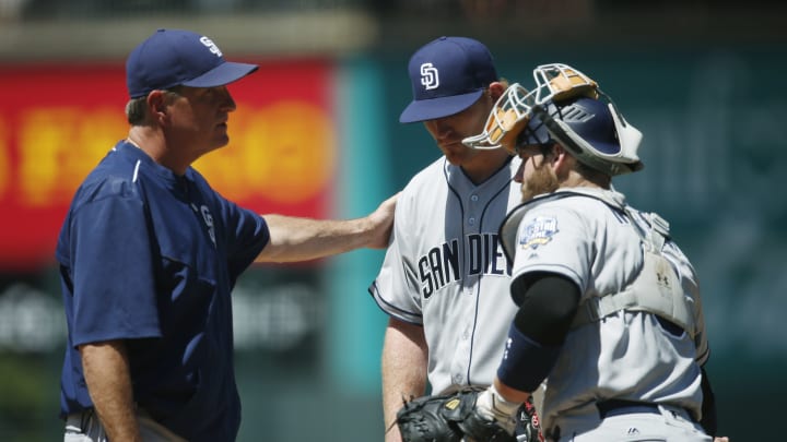 LeMahieu's lunging tag in 9th helps Rockies beat Padres 5-3