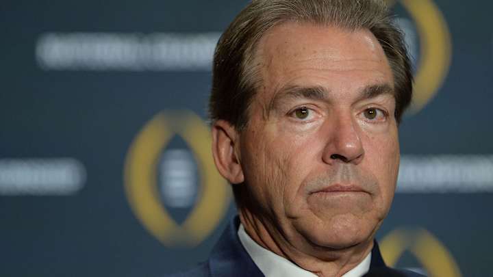 Alabama coach Nick Saban says he was unaware of election Alabama coach Nick Saban says he was unaware of election