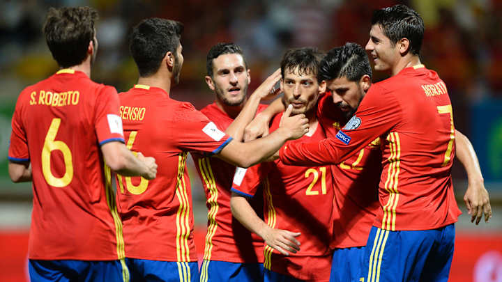 Spain nets eight; Bale leads Wales; Kosovo draws in World Cup qualifying Spain nets eight; Bale leads Wales; Kosovo draws in World Cup qualifying