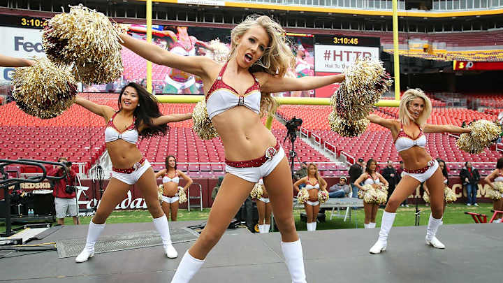 Cheerleaders at Washington Redskins Draft Party