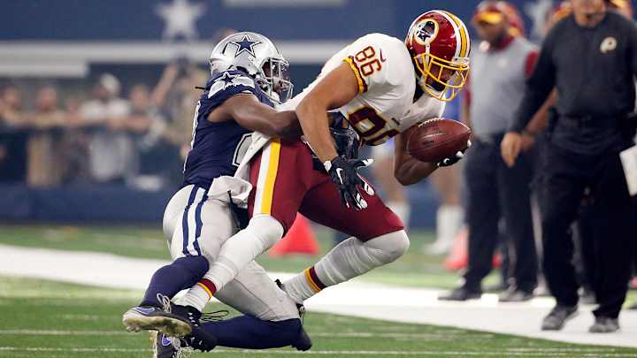 Jordan Reed has Grade 3 shoulder separation, questionable vs. Arizona