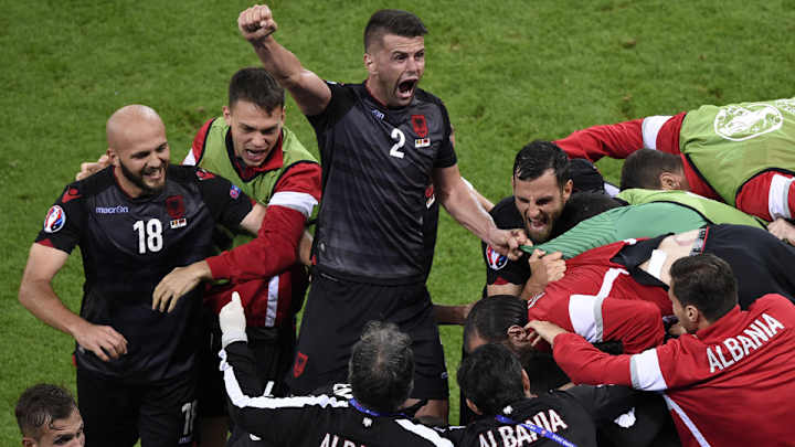 Albania ousts Romania with first Euro win, can still go through