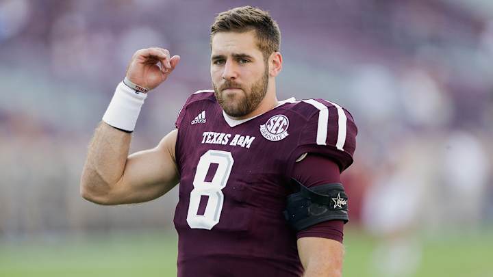 Texas A&M quarterback Trevor Knight out for season with shoulder injury Texas A&M quarterback Trevor Knight out for season with shoulder injury