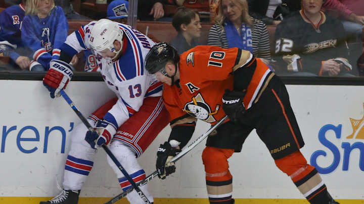 Kevin Klein's first 2-goal game puts Rangers past Ducks, 2-1