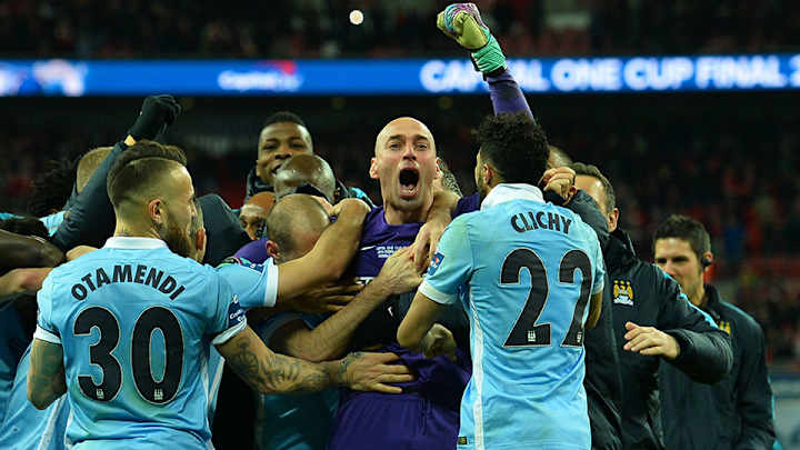 Watch: Caballero saves three PKs, Man City wins League Cup in shootout