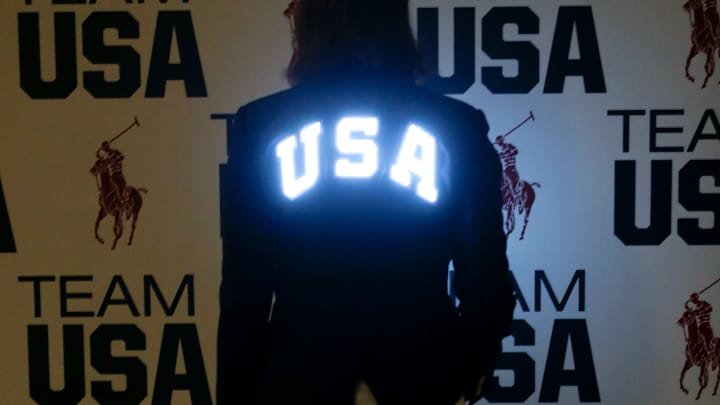 Red, white, blue and flashy: USA's Opening Ceremony gear Red, white, blue and flashy: USA's Opening Ceremony gear