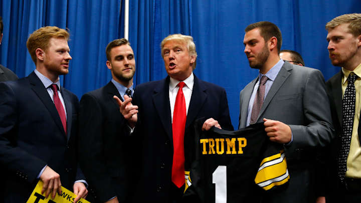 Iowa administrators claim Trump rally didn’t violate NCAA rules