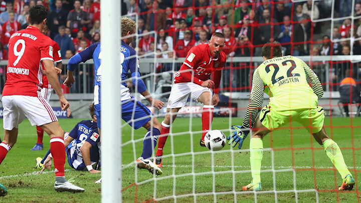 Watch: Bayern's Franck Ribery scores after embarrassing Hertha Berlin's defense