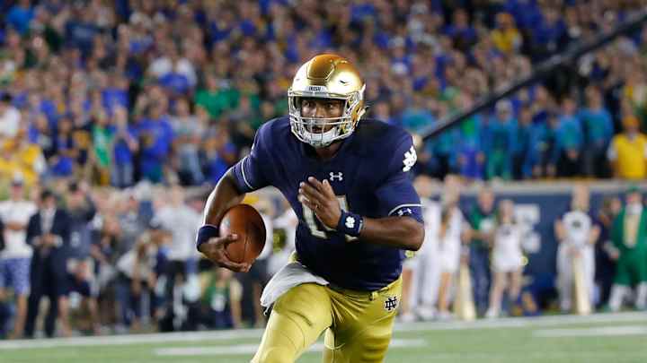 Kizer 2nd in rushing in Notre Dame's inconsistent run game