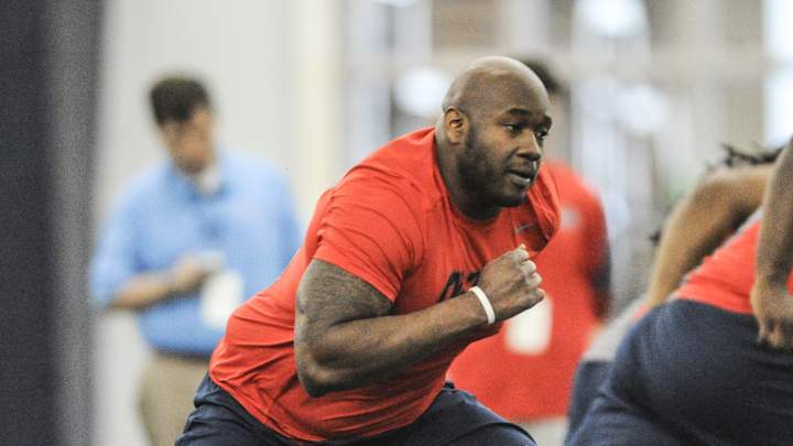 Tunsil puts up big bench press numbers at Ole Miss pro day