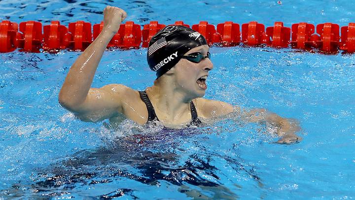 Katie Ledecky, Michael Phelps make early mark in Rio with gold-medal efforts