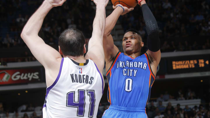 Westbrook gets triple-double as Thunder beat Kings 131-116