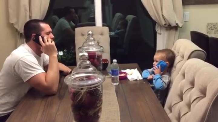 Watch Raiders QB Derek Carr and his son be cute in this video