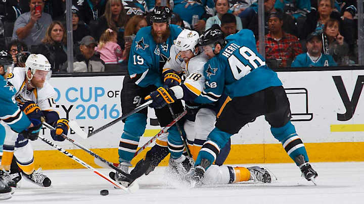 NHL playoffs: Seven points for Predators-Sharks Game 7