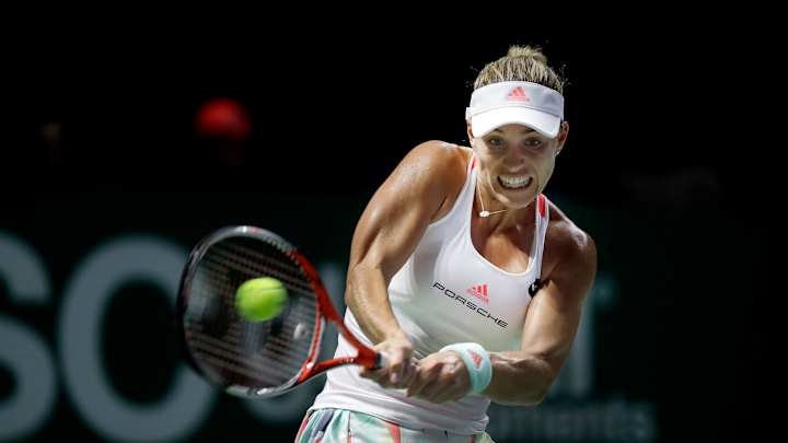 Kerber beats Halep, goes to 2-0 in Red Group at WTA Finals Kerber beats Halep, goes to 2-0 in Red Group at WTA Finals