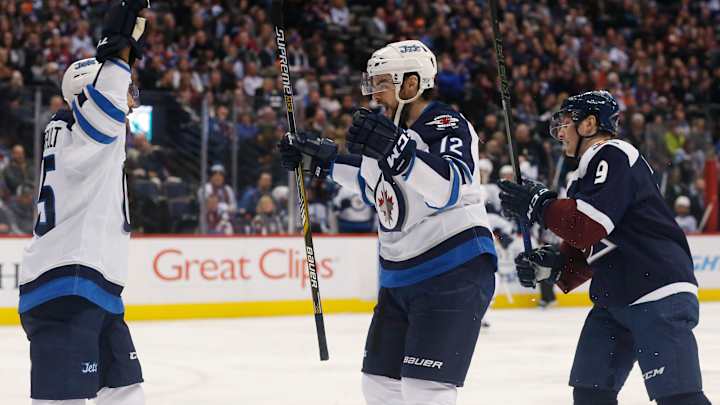 Stafford scores 2 goals, Jets beat Avalanche 4-2