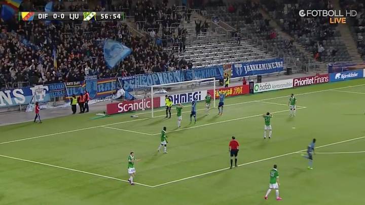 Watch: Swedish goalie allows brutal own goal