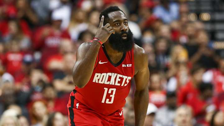James Harden Feasts on Decimated Warriors in Rockets' Blowout Win James Harden Feasts on Decimated Warriors in Rockets' Blowout Win