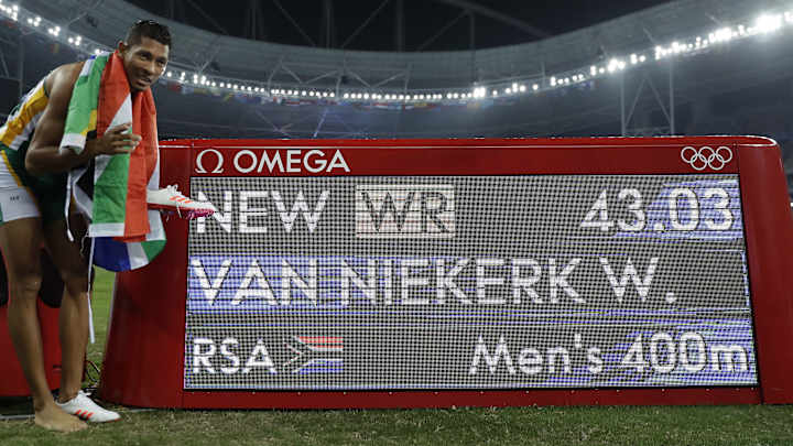 Van Niekerk shatters world record in 400 to win Olympic gold