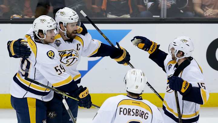 Smith, Rinne lead Predators to 3-2 win over Ducks in Game 2