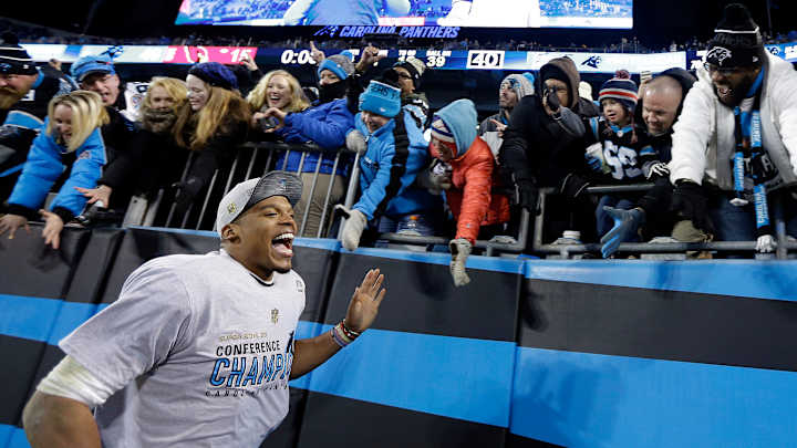 Newton, Panthers rout Cardinals, 49-15 for NFC title