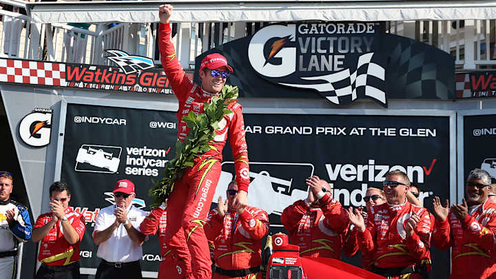 Dixon wins IndyCar race at Watkins Glen; Power crashes