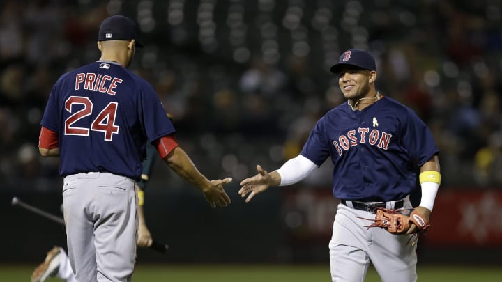 Ortiz, Price team up to power Red Sox past Athletics 16-2