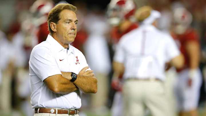 Nick Saban on Jim Harbaugh: ‘I don’t really care what he thinks or tweets’