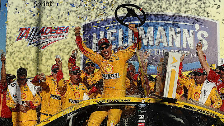 Joey Logano wins Talladega to advance in NASCAR's playoffs