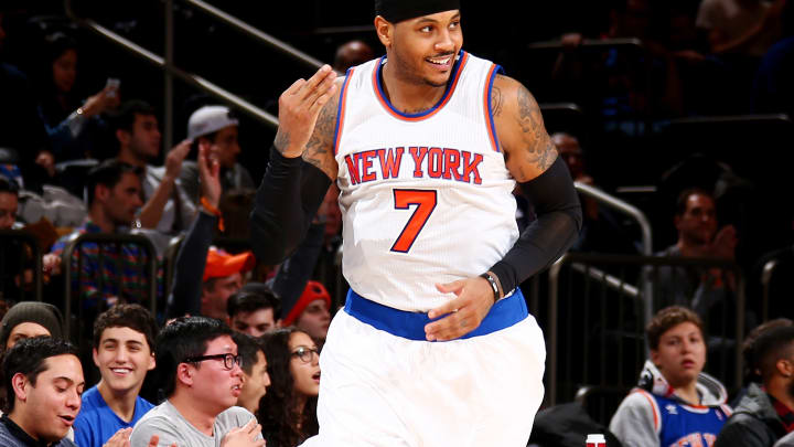 Anthony ties it in regulation, Knicks beat 76ers in 2 OTs