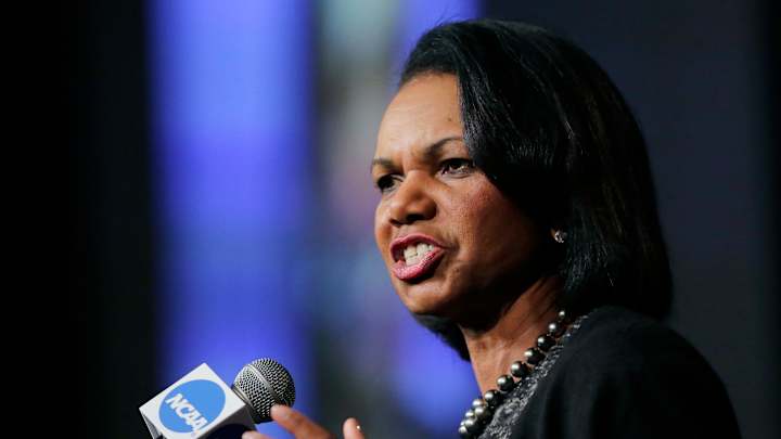 Condoleeza Rice says leave playoff at 4 teams