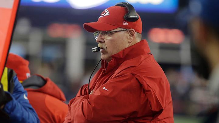 Watch: Andy Reid mismanages clock at end of loss to Patriots
