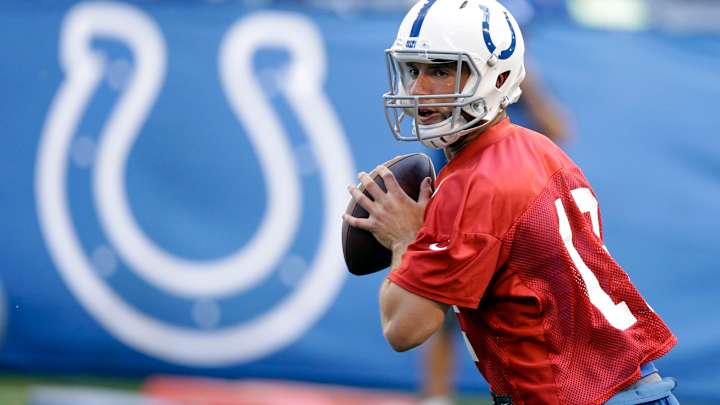 Colts still looking for right combination to protect Luck