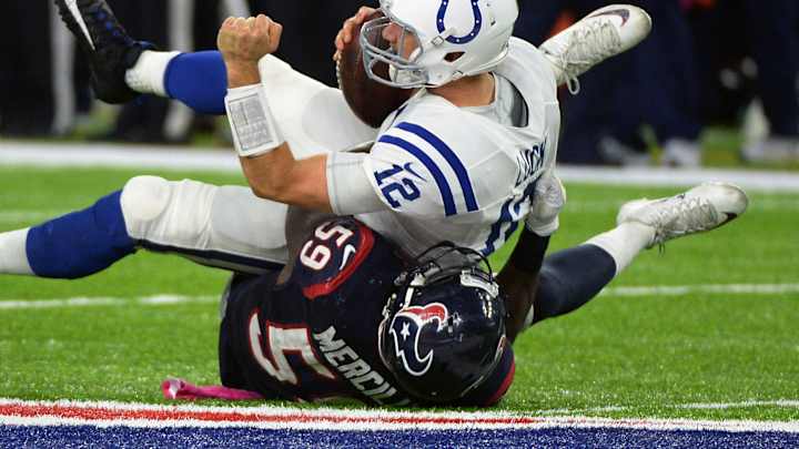 Colts' Luck trying to get in sync with new set of receivers Colts' Luck trying to get in sync with new set of receivers