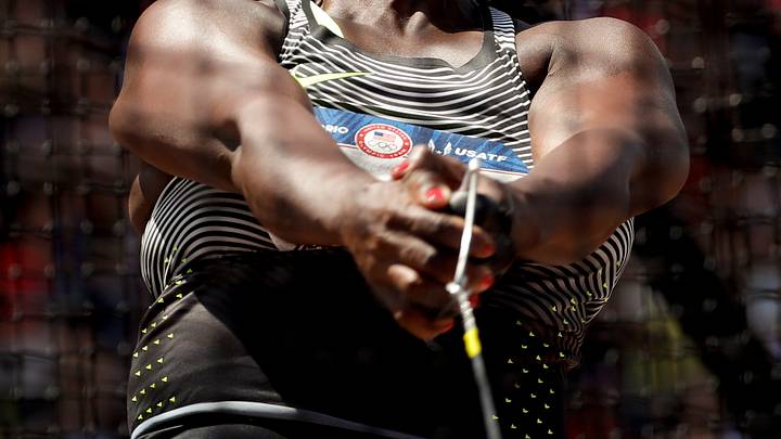 Campbell sets trials record, makes Olympics in hammer throw Campbell sets trials record, makes Olympics in hammer throw