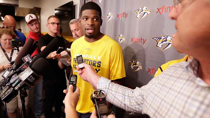 P.K. Subban the big draw as Nashville Predators open training camp