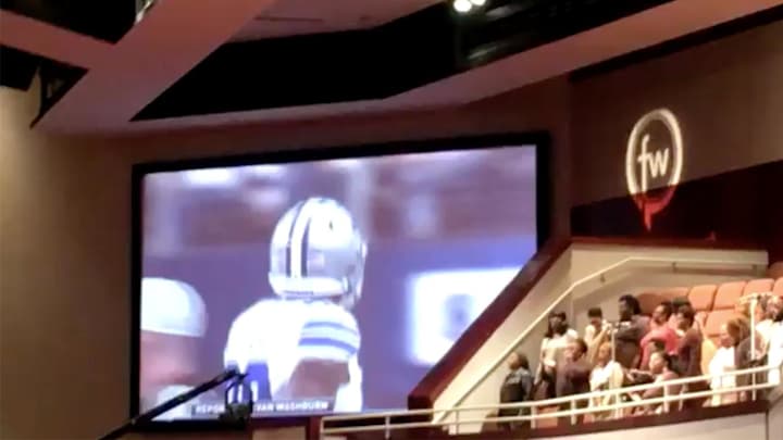 This Dallas church showed the Cowboys game on Sunday