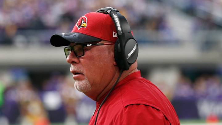 Arians back at practice, brushes off health concerns