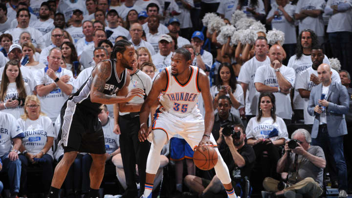 The 'D' in 'KD' stands for Defense: Durant's D big in Gm 4 The 'D' in 'KD' stands for Defense: Durant's D big in Gm 4