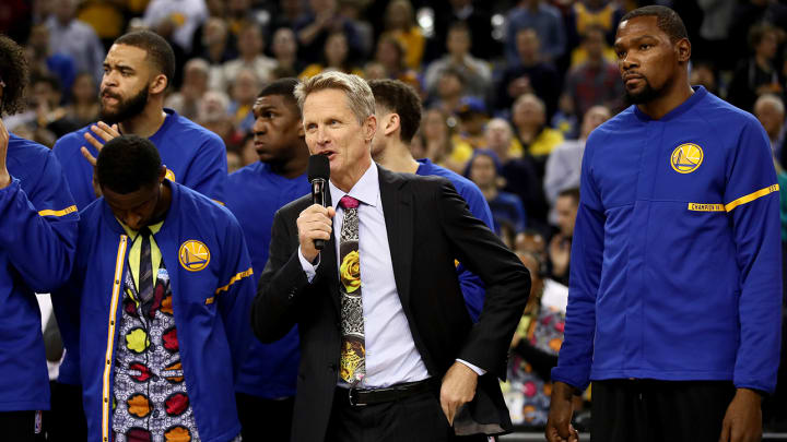Watch: Steve Kerr leads pregame ‘moment of joy’ for Craig Sager