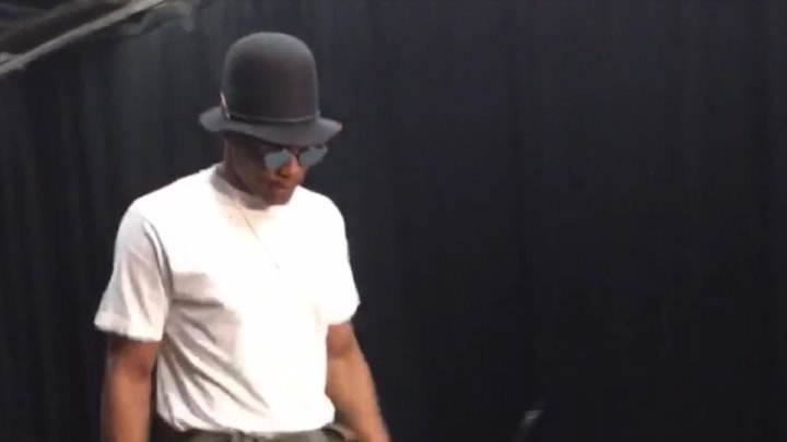 Russell Westbrook wears first wild outfit of the NBA playoffs