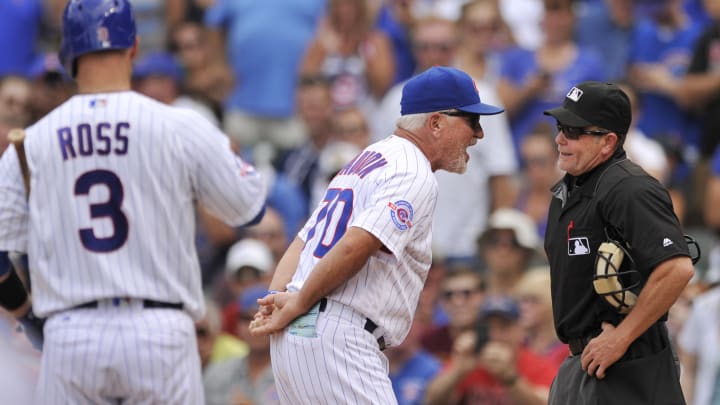 Lackey's winless streak at 5, Maddon tossed, Reds top Cubs