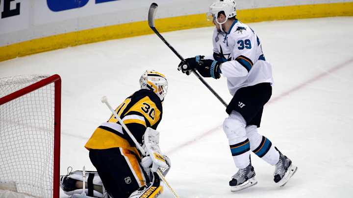 Logan Couture steps up for big playoff moments for Sharks