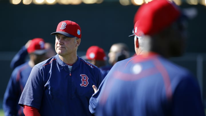 Farrell back in dugout, Red Sox beat Boston College 6-0 Farrell back in dugout, Red Sox beat Boston College 6-0